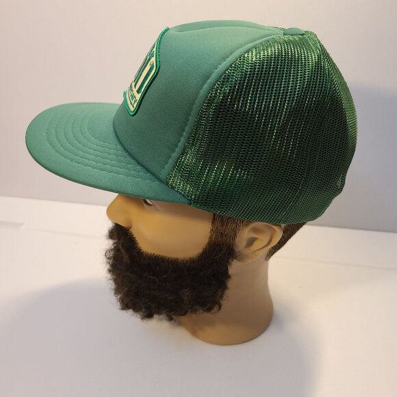 Vintage 90s Trucker Hat Church Sixtieth Anniversary Patch Mesh Adjustable Hat - Picture 3 of 7